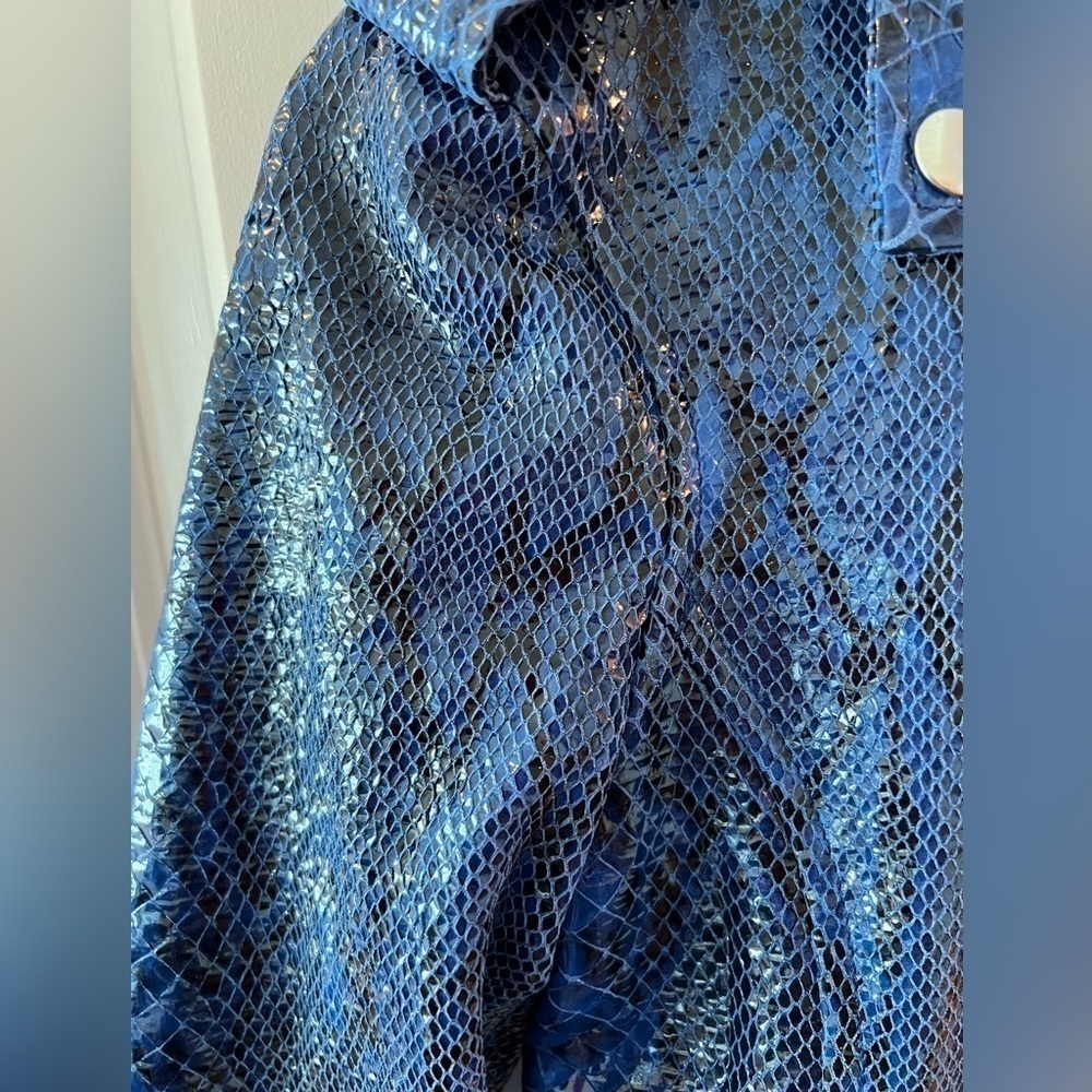 NWT L'AGENCE Python Leather Moto Jacket NWT - image 3